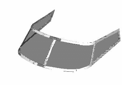 CAD model of windshield